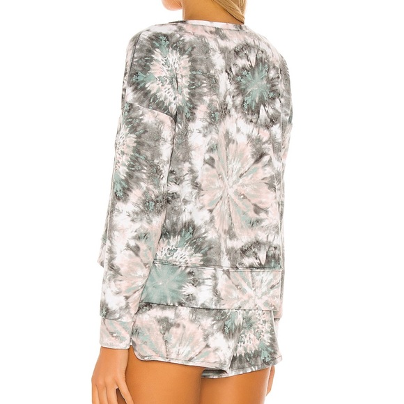 Onzie | High low Sweatshirt Black & Soft Pink Dye - Picture 4 of 4